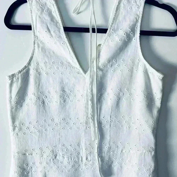 NWT! Everlane The Linen Eyelet Maxi Dress - Picture 5 of 10